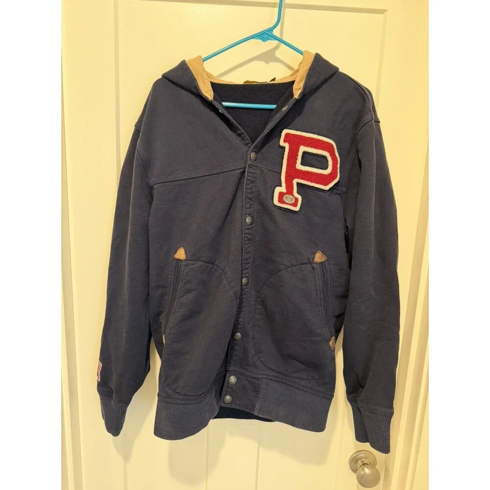 Ralph Lauren Polo Varsity Button Down Hoodie